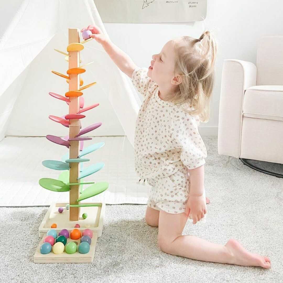 Musical Marble Tree – Wooden Sensory Toy for Toddlers